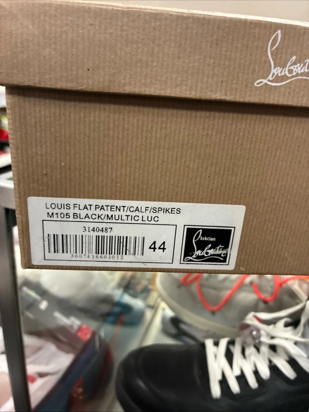 Men’s Christian Louboutin Spiked Sneakers Used Sz 10 Eur 44 With OG Box 📦